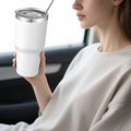 30oz Stainless Steel Double Wall Vacuum Travel Coffee Tumbler Cup with Lid and Straw